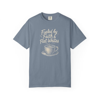 Coffee Lovers Unisex T-Shirt - Fueled by Faith & Flat Whites