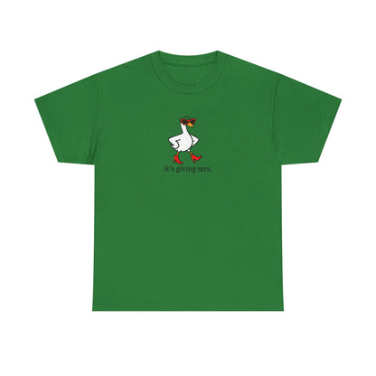 "It's Giving Mrs." Cotton T-Shirt