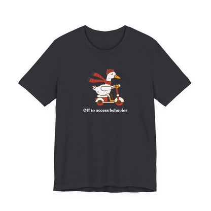 Funny Duck T-Shirt, 'Off to Awesome Behavior' Tee