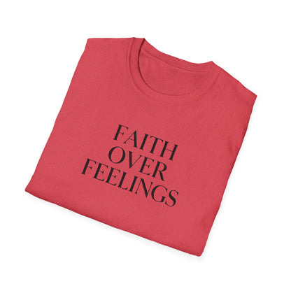 Faith Over Feelings Inspirational T-Shirt, Gift for Believers