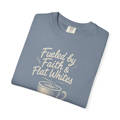 Coffee Lovers Unisex T-Shirt - Fueled by Faith & Flat Whites
