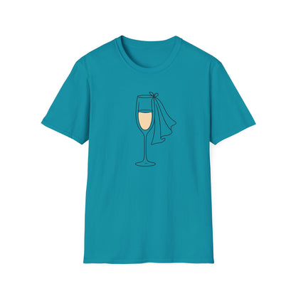 Bachelorette, Champagne Celebrate T-Shirt | Unisex Party Tee