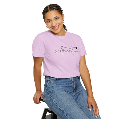 Authentic Love Unisex T-shirt - Soft Garment-Dyed Tee for Everyday Comfort