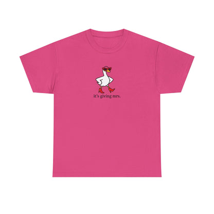"It's Giving Mrs." Cotton T-Shirt