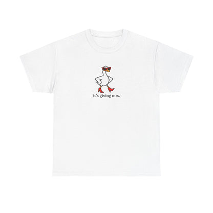 "It's Giving Mrs." Cotton T-Shirt