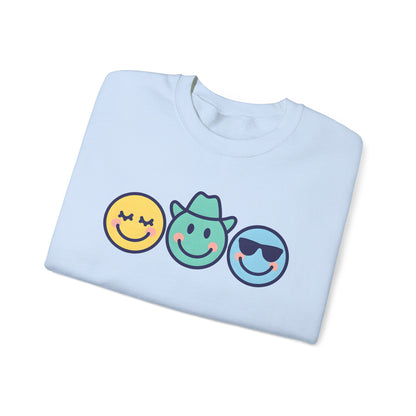 Cheerful Smiley Face Sweatshirt