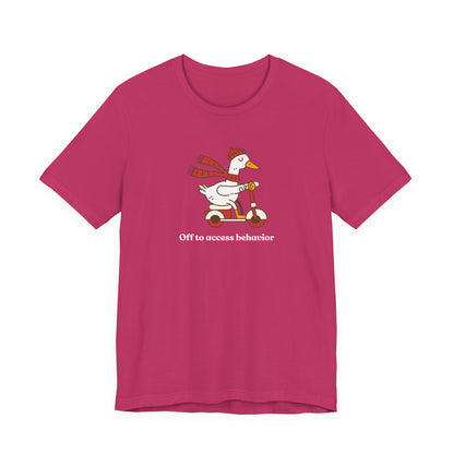 Funny Duck T-Shirt, 'Off to Awesome Behavior' Tee