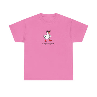 "It's Giving Mrs." Cotton T-Shirt