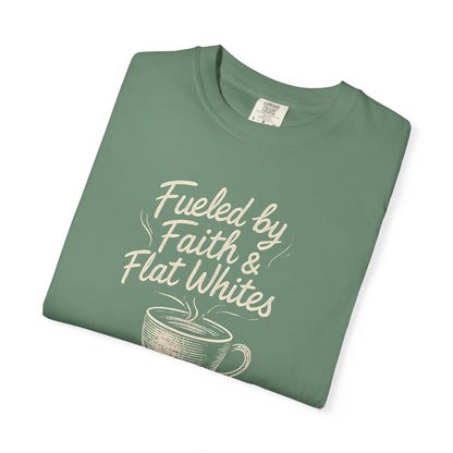 Coffee Lovers Unisex T-Shirt - Fueled by Faith & Flat Whites
