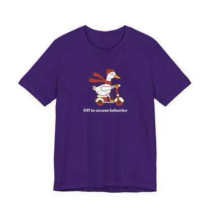 Funny Duck T-Shirt, 'Off to Awesome Behavior' Tee