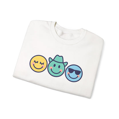 Cheerful Smiley Face Sweatshirt