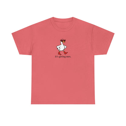 "It's Giving Mrs." Cotton T-Shirt