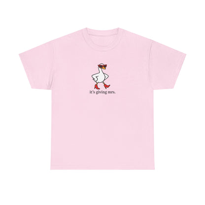 "It's Giving Mrs." Cotton T-Shirt