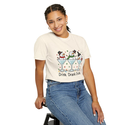 Drink Drank Drunk Holiday T-Shirt