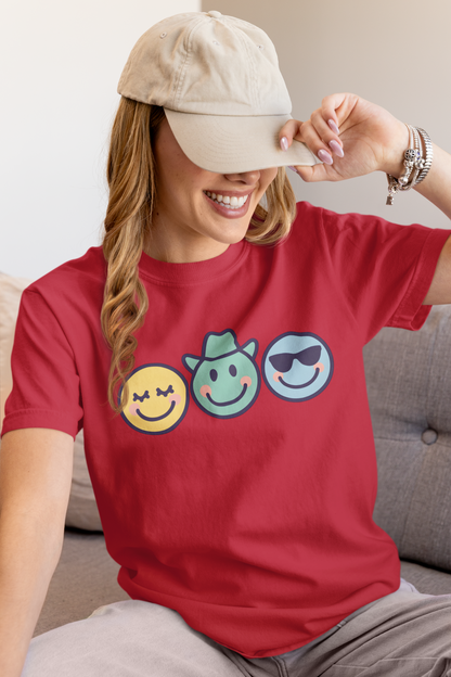 Happy Vibes Emoji T-Shirt