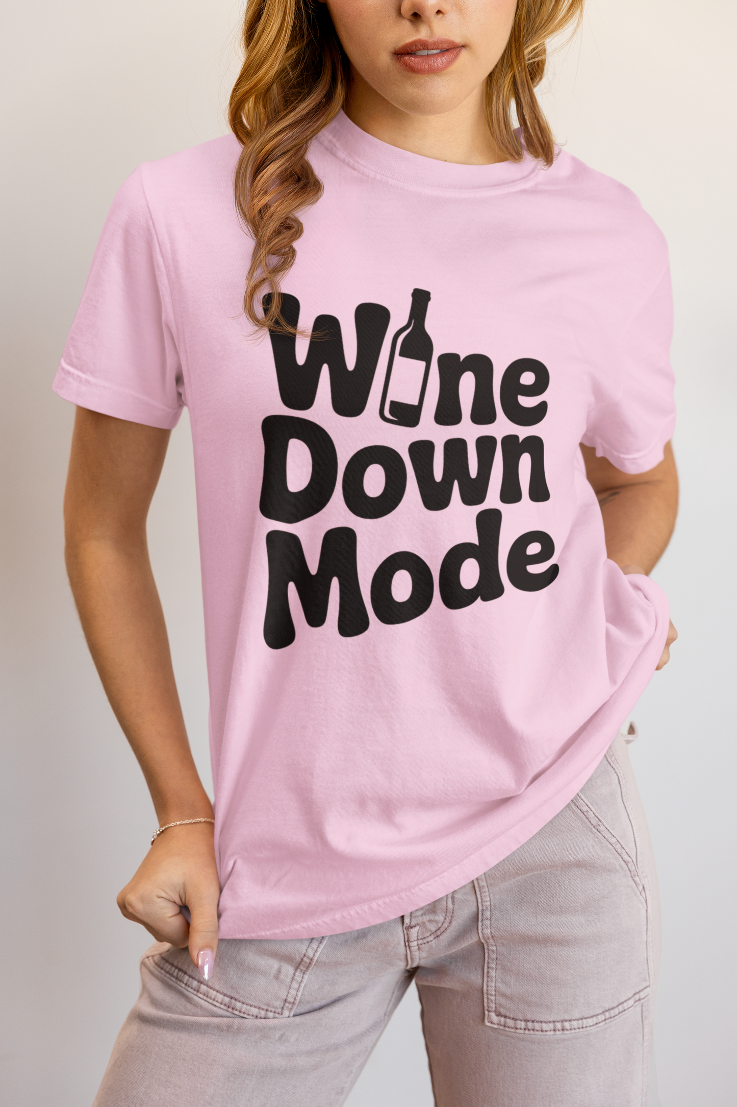 Wine Down Mode Unisex Tee for Wine Lovers