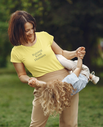 Raising Kind Humans Tee, Gift for Parents, Mom T-shirt