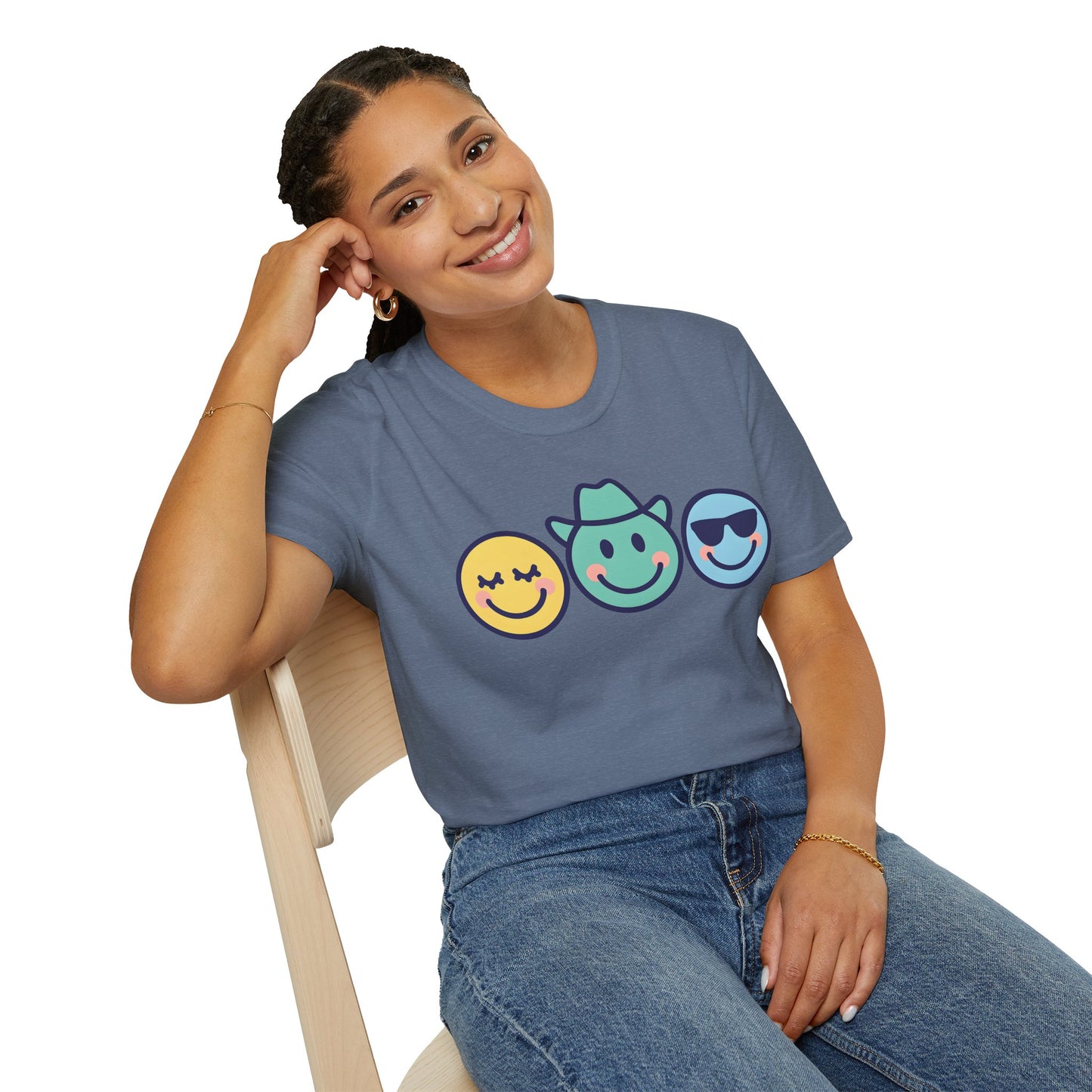 Happy Vibes Emoji T-Shirt