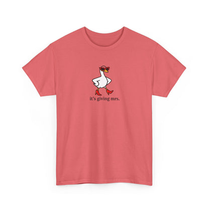 "It's Giving Mrs." Cotton T-Shirt