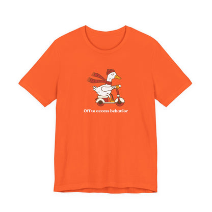 Funny Duck T-Shirt, 'Off to Awesome Behavior' Tee