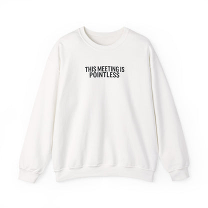 Funny Crewneck Sweatshirt - This Meeting Is Pointless