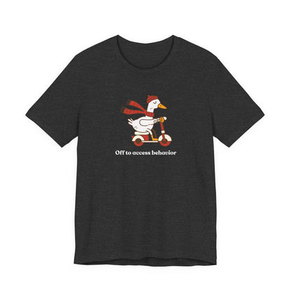 Funny Duck T-Shirt, 'Off to Awesome Behavior' Tee