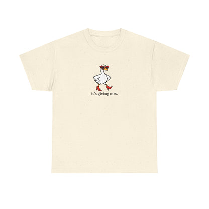 "It's Giving Mrs." Cotton T-Shirt