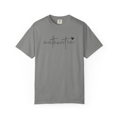 Authentic Love Unisex T-shirt - Soft Garment-Dyed Tee for Everyday Comfort