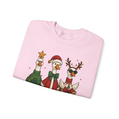 Christmas Goose Sweatshirt, Funny Holiday Sweatshirt