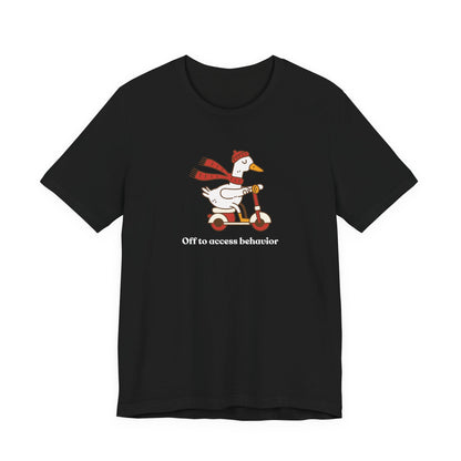 Funny Duck T-Shirt, 'Off to Awesome Behavior' Tee