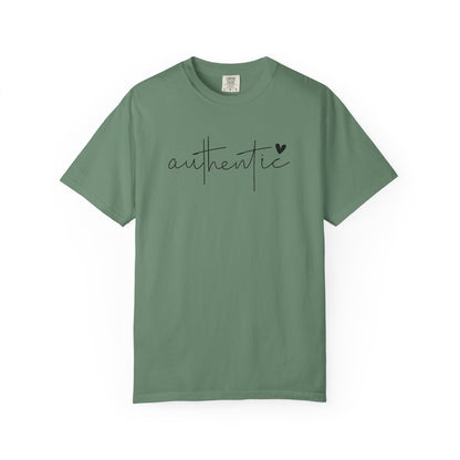 Authentic Love Unisex T-shirt - Soft Garment-Dyed Tee for Everyday Comfort