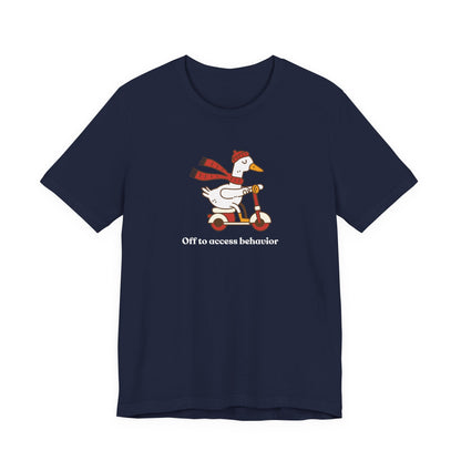 Funny Duck T-Shirt, 'Off to Awesome Behavior' Tee