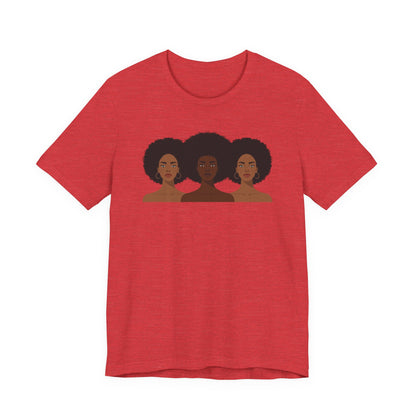 T-shirt « Empowering Sisterhood » - Jersey unisexe à manches courtes, T-shirt Black Girl Magic, T-shirt Afro Art, Cadeau pour elle