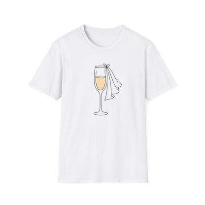Bachelorette, Champagne Celebrate T-Shirt | Unisex Party Tee