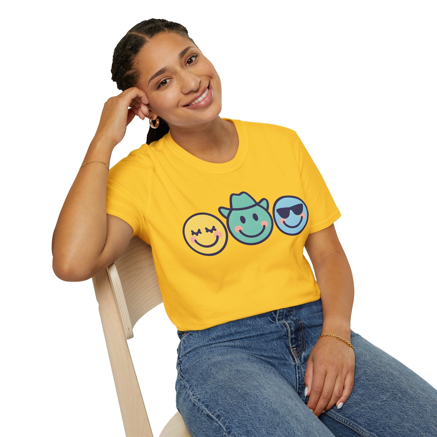 Happy Vibes Emoji T-Shirt