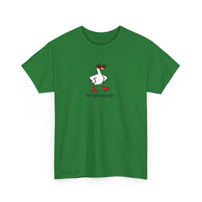 "It's Giving Mrs." Cotton T-Shirt