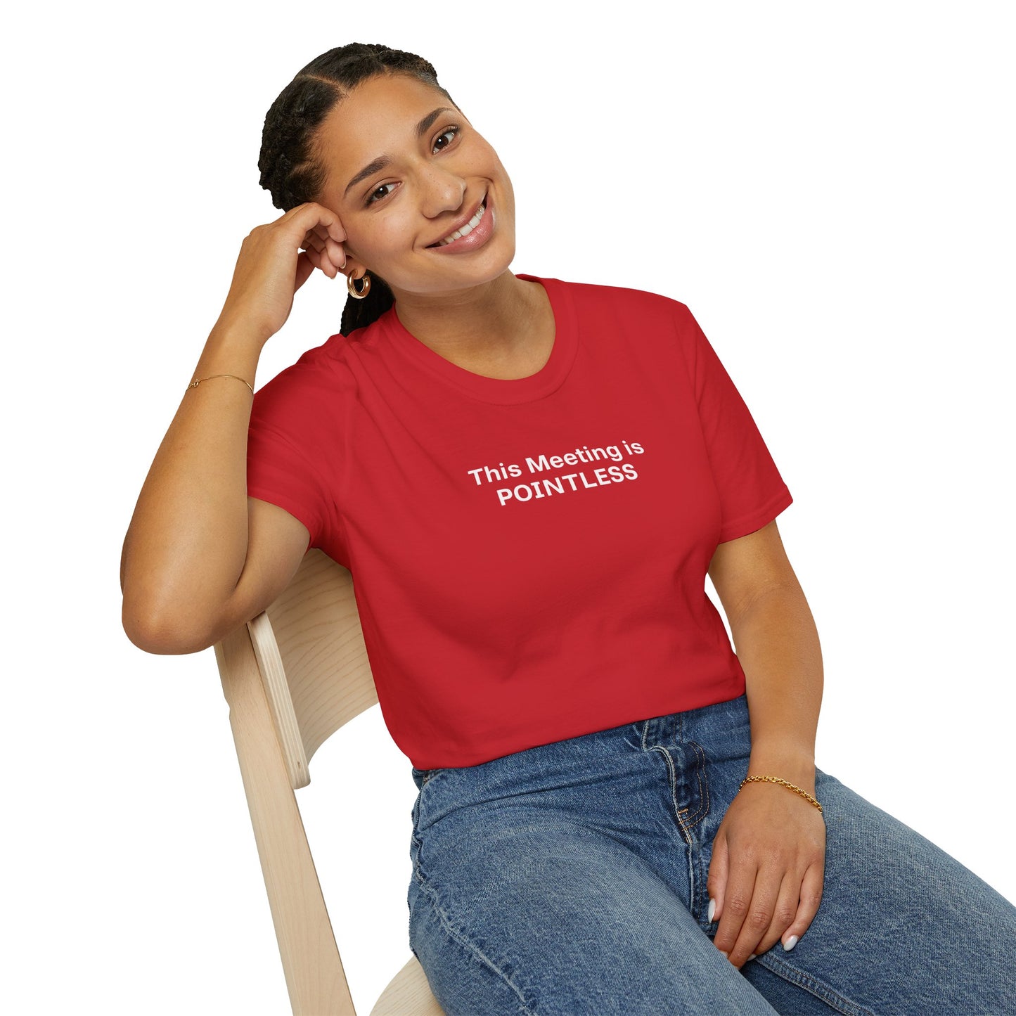 Pointless Meeting T-Shirt, Casual Gift for Coworkers