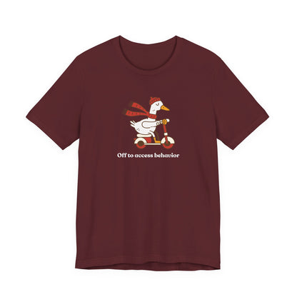 Funny Duck T-Shirt, 'Off to Awesome Behavior' Tee