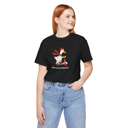 Funny Duck T-Shirt, 'Off to Awesome Behavior' Tee