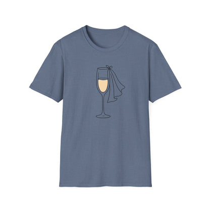 Bachelorette, Champagne Celebrate T-Shirt | Unisex Party Tee