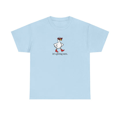 "It's Giving Mrs." Cotton T-Shirt