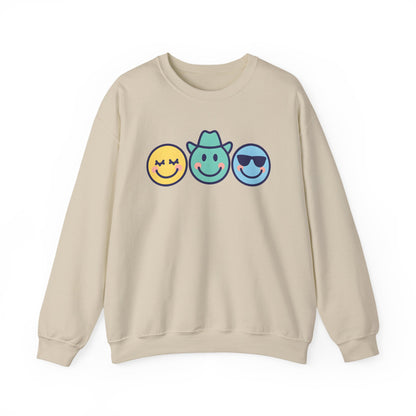Cheerful Smiley Face Sweatshirt