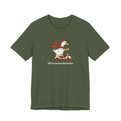 Funny Duck T-Shirt, 'Off to Awesome Behavior' Tee
