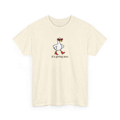 "It's Giving Mrs." Cotton T-Shirt