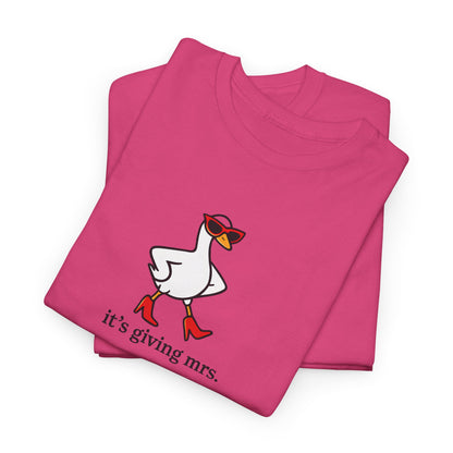 "It's Giving Mrs." Cotton T-Shirt