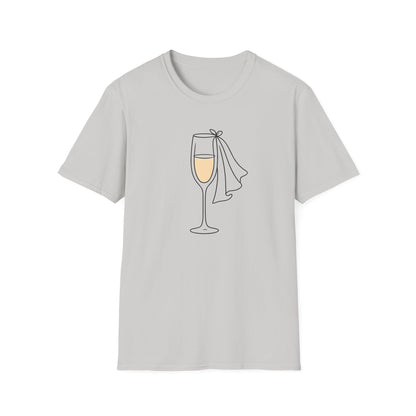 Bachelorette, Champagne Celebrate T-Shirt | Unisex Party Tee