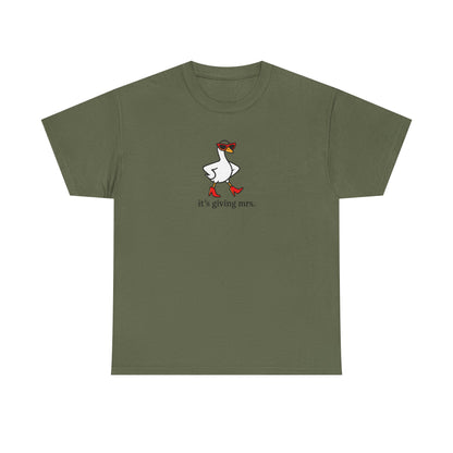 "It's Giving Mrs." Cotton T-Shirt