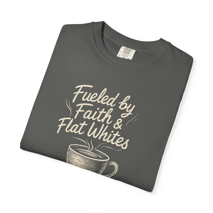 Coffee Lovers Unisex T-Shirt - Fueled by Faith & Flat Whites