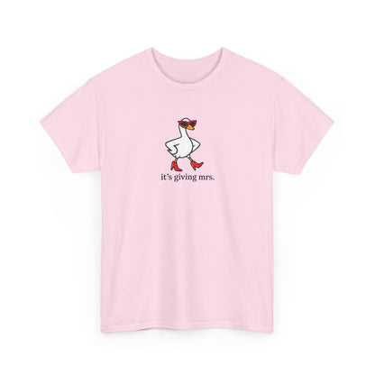 "It's Giving Mrs." Cotton T-Shirt