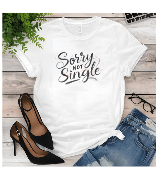 Unisex Heavy Cotton Tee - Sorry Not Single